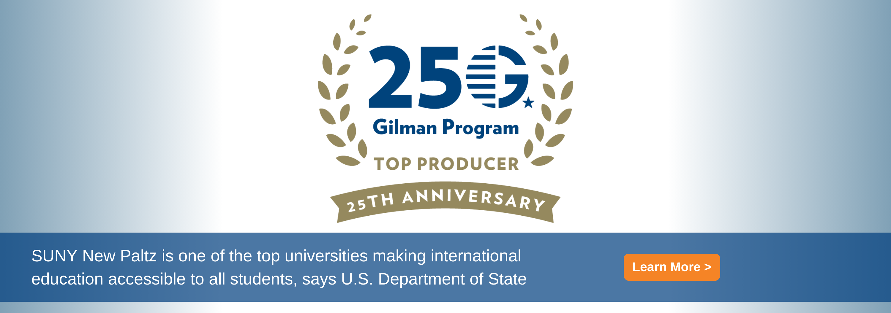 Gilman Program Top Producer 25th Anniversary